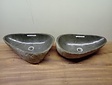 2 waskommen uit 1 steen - 55x33x15cm - FL23819