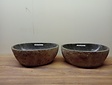 2 waskommen uit 1 steen - 46x33x15cm - FL23821