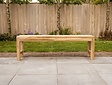Teak parkbank Napoli zonder rugleuning 150cm