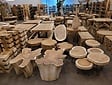Ronde salontafel teak 80x45cm  - RI2640-06