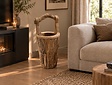 Houten mand met handvat - 75cm