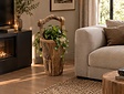 Houten mand met handvat - 75cm