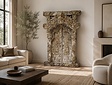 Oude Indonesische deur met kozijn - 100x150x30cm