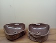 2 waskommen uit 1 steen - 47x40x15cm - FL23827