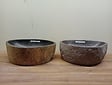 2 waskommen uit 1 steen - 49x33x15cm - FL23828