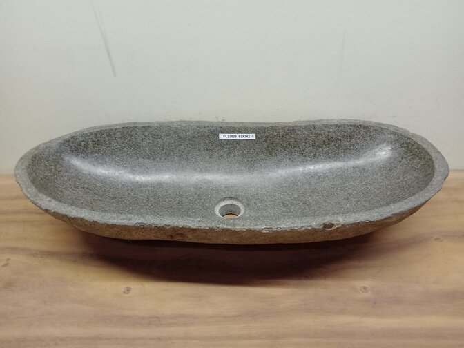 Wasbak natuursteen - 83x34x15cm - FL23829