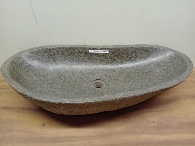 Wasbak natuursteen - 81x38x15cm - FL23831