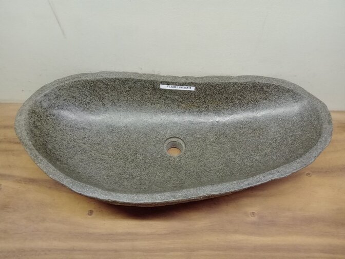 Wasbak natuursteen - 81x38x15cm - FL23831