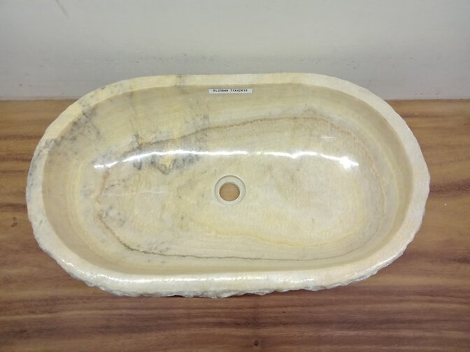 Onyx wasbak Ovaal - 71x42x15cm - FL23849