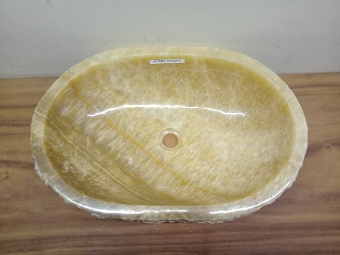 Onyx wasbak Ovaal - 61x42x15cm - FL23851