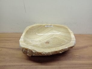 Onyx waskom - naturel - 47x44x15cm - FL23855