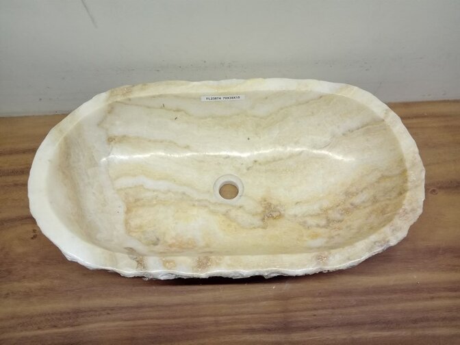 Onyx wasbak Ovaal - 70x39x15cm - FL23874
