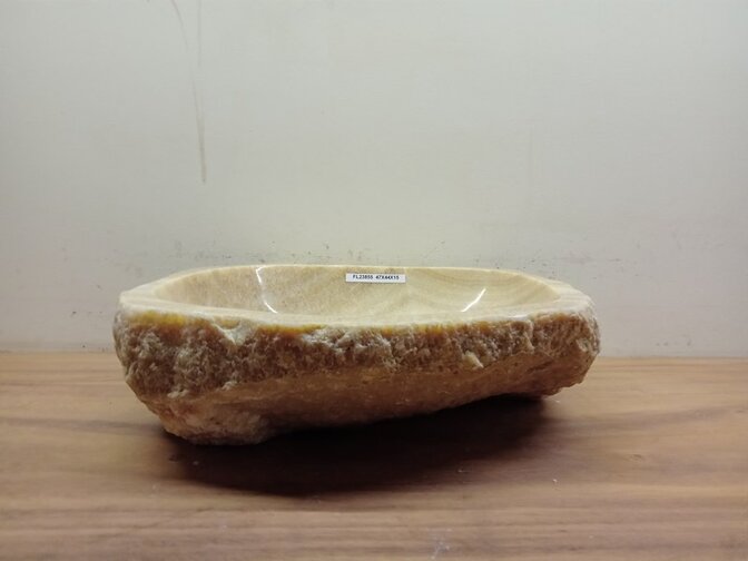 Onyx waskom - naturel - 47x44x15cm - FL23855