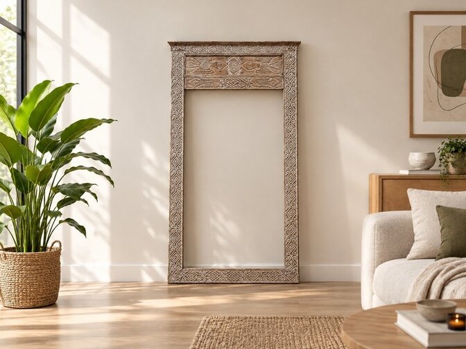 Oud Indonesisch kozijn - 195x85cm
