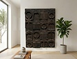 Houtsnijwerk muurdecoratie - 120x150cm
