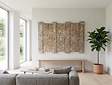 Houtsnijwerk muurdecoratie - 110x160cm