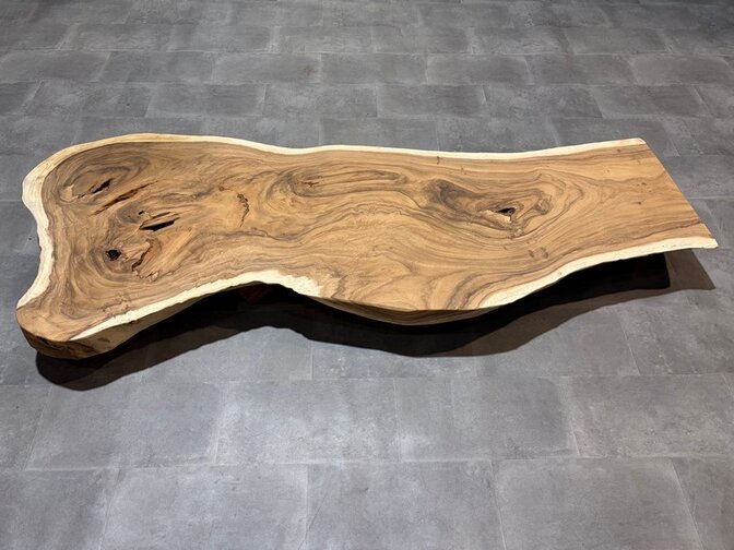 Suarhouten tafelblad 75x225x8cm - AG01-126