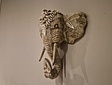 Hangende olifant met schelpen - 25x25cm