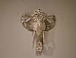 Hangende olifant met schelpen - 25x25cm