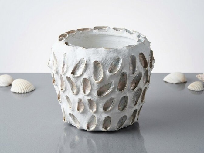 Terracotta Schelpenvaas 32x36cm - Model 1