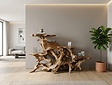 Etagere rustiek teak wortelhout - 110x190cm