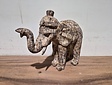 Staande houten olifant - 35cm