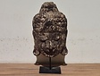 Houten Boeddha masker op voet - 40cm