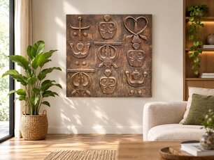 Exclusieve Muurdecoratie 120x120 cm
