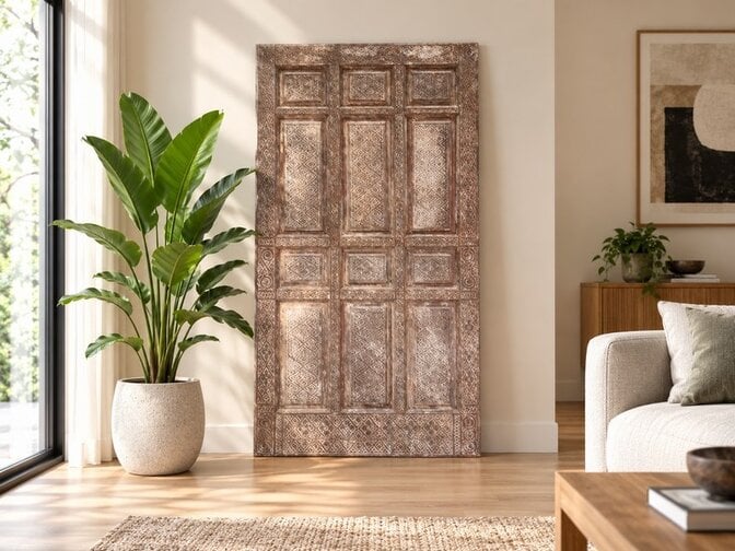 Indonesische oude deur 112x197x4cm - EA2613-04.2