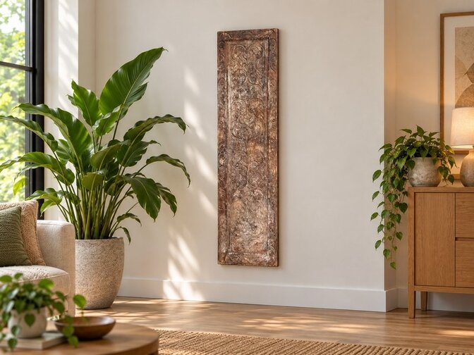 Houtsnijwerk muurdecoratie - 36x135cm  - EA2621-05.3