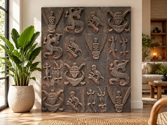 Houten Wandpaneel XL 160x200cm - EA2621-36