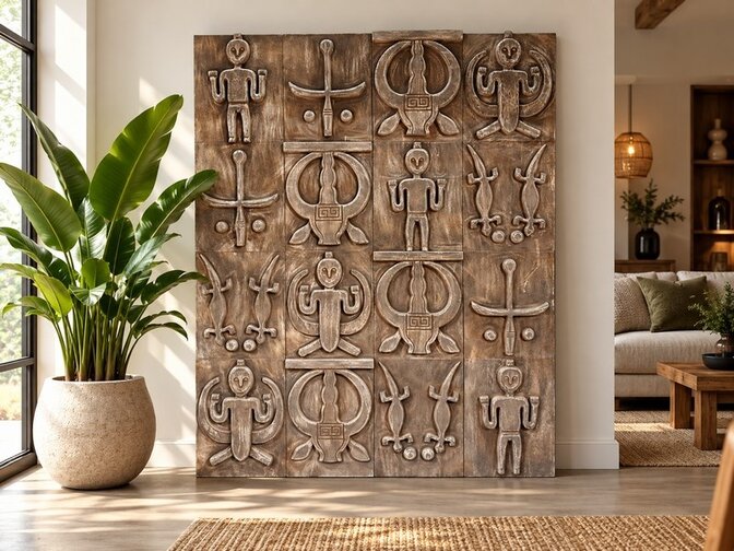 Houten Wandpaneel XL 160x200cm - EA2621-28