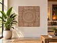 Wandpaneel met houtsnijwerk 105x105cm EA2600-12