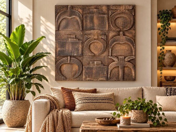 Exclusieve Muurdecoratie 120x120 cm EA2612-08
