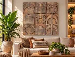 Exclusieve Muurdecoratie 120x120 cm EA2612-08.2
