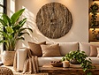 Rond decoratie wandpaneel - 80cm