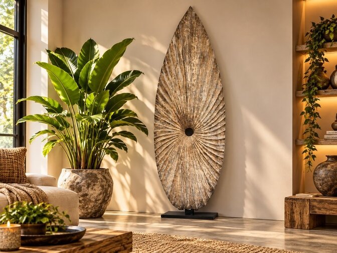 Uniek decoratie paneel op standaard - 75x215cm