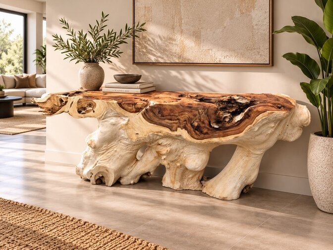 Houten sidetable 220x45x80cm - AH2566-08