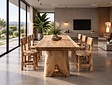 Robuuste boomstamtafel 250cm