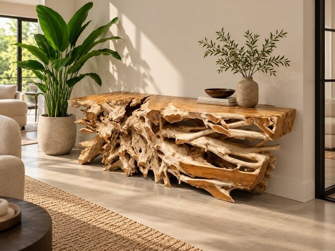 Wortel sidetable 200x50x80cm - IJ30-2554