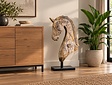 Paardenhoofd hout  op standaard - 90x60cm