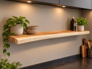 Wandplank / toiletplank Suar 100x15x3cm