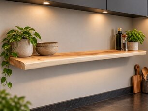 Wandplank / badkamerplank Suar 120x15x3cm
