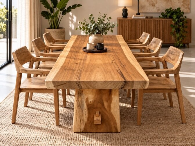 Boomstamtafel Suar 220cm