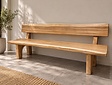 Boomstambank met rugleuning 200cm