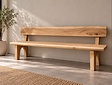 Boomstambank met rugleuning 240cm