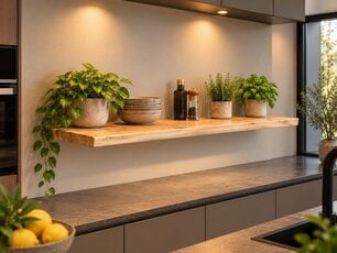 Wandplank / badkamerplank Suar 120x25/30x3cm