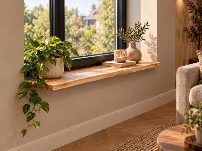 Wandplank suar 140x25/30x3cm