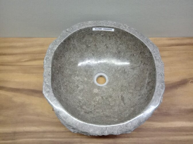 Waskom Marmer - Rond - 43x43x15cm - FL23881