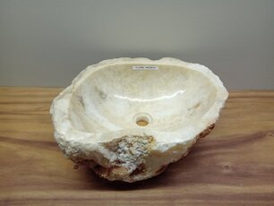 Onyx waskom - naturel - 46x38x15cm - FL23882